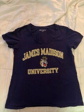 JMU V-neck tee